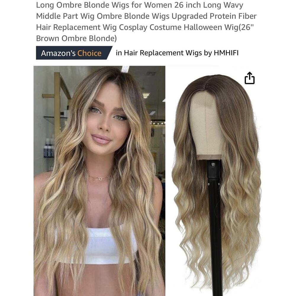 Lonai 26" Long Wavy Blonde - Ash Blonde #16D - NEW AS SHOWN